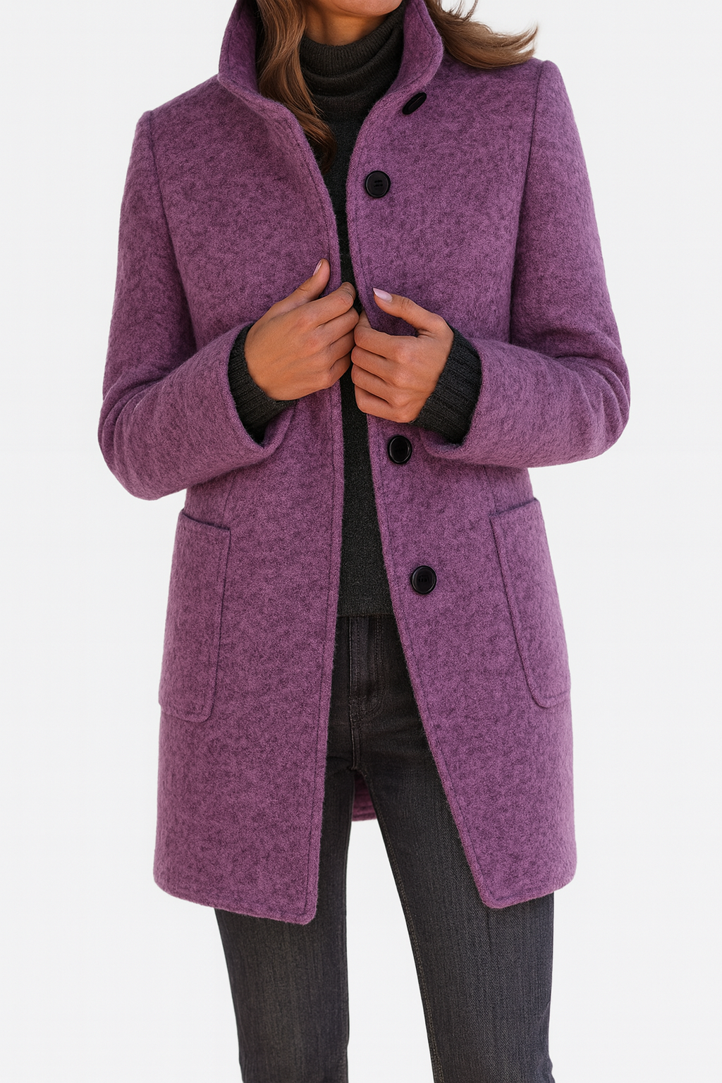 Marget Mid-Length Button Coat