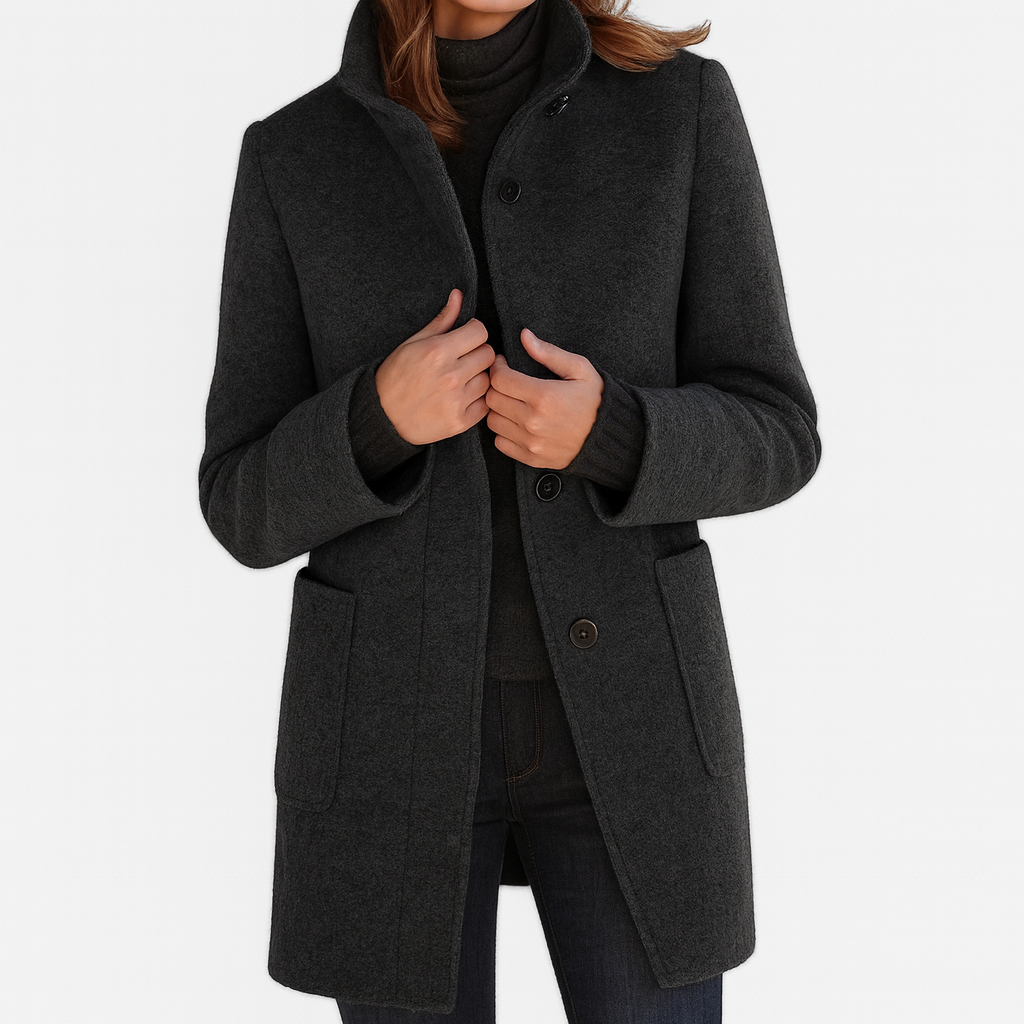 Marget Mid-Length Button Coat