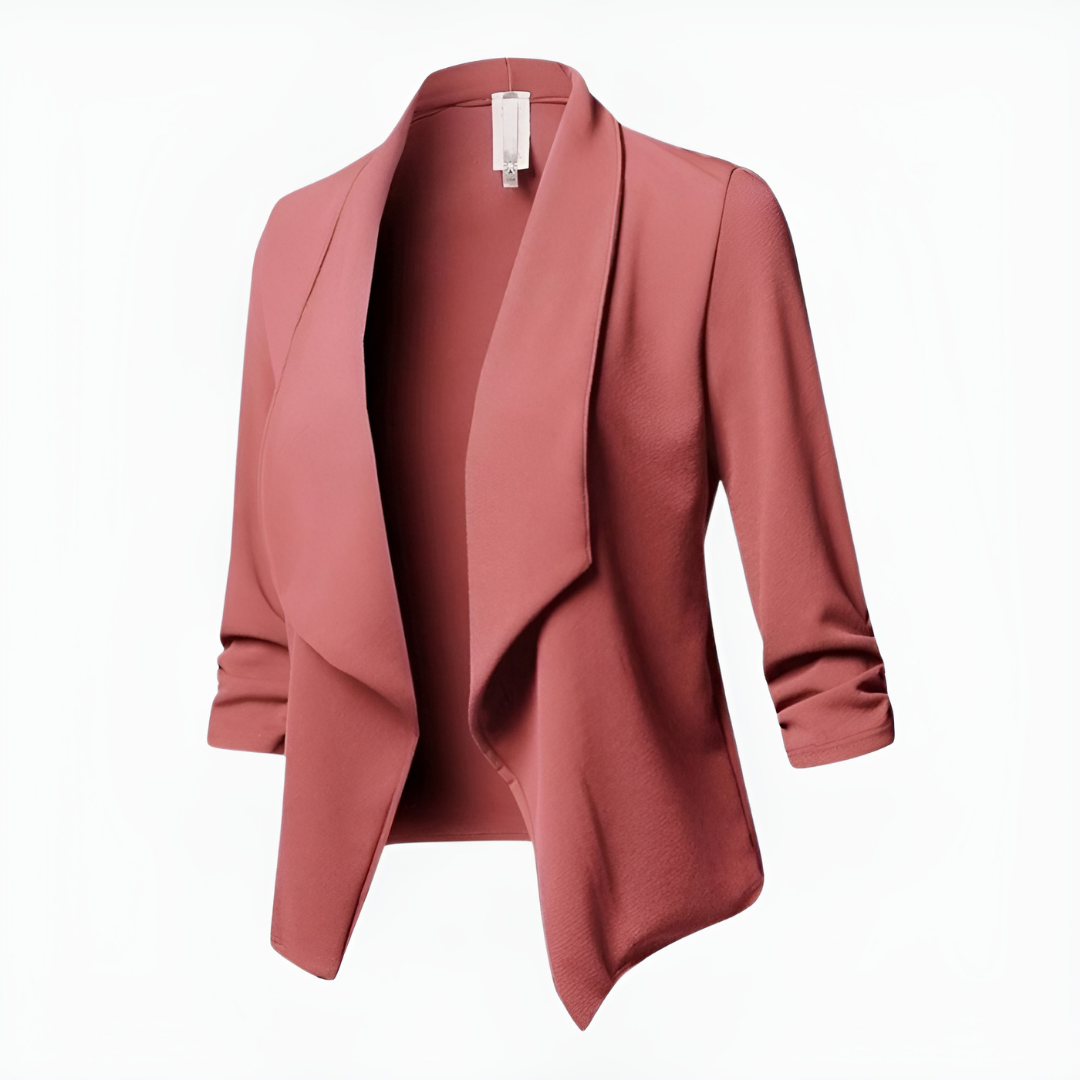 Anila Open Front Shawl Collar Blazer