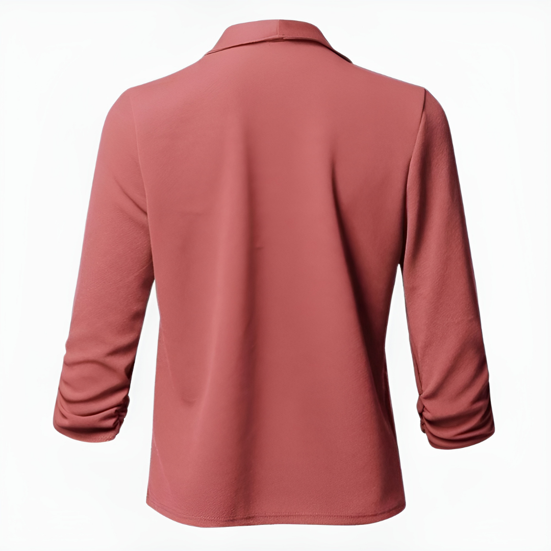 Anila Open Front Shawl Collar Blazer